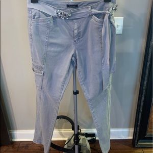 White House Black Market Blanc Slim Cargo pants